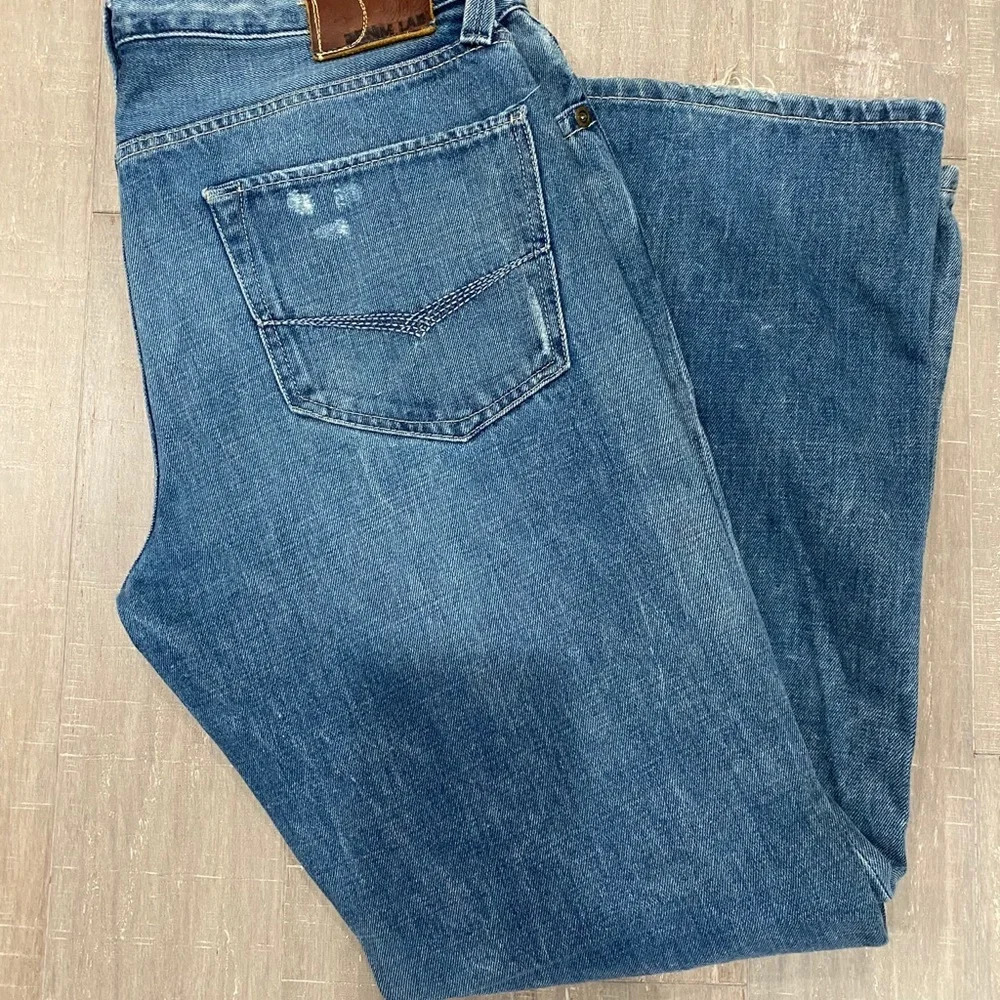 Men's Boot Slim Low Denim Lab Distressed Jeans 34 x 30